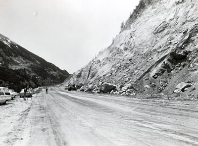 Big rock job on I-70 at historic Georgetown, near grade. Excavation ran around 1,500,00 cubic yards in 2.6 miles, much of it in solid silver plume granite.