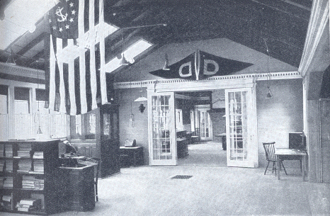 South Yarmouth 'Workshop' of the National Highways Association. Part of the General Offices, looking into the Office of the President.	