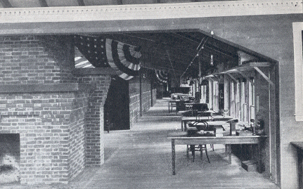 South Yarmouth 'Workshop' of the National Highways Association. Part of the General Offices, looking at the Editorial Department