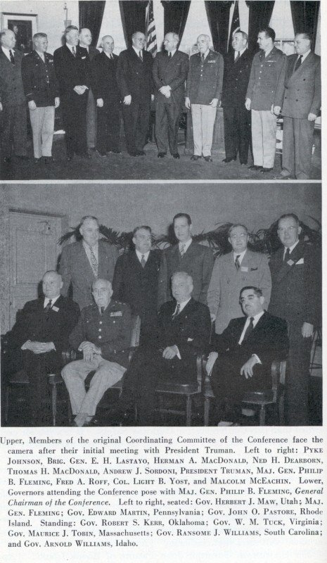 President Truman met with the Coordinating Committee of the 1946 Highway Safety Conference.