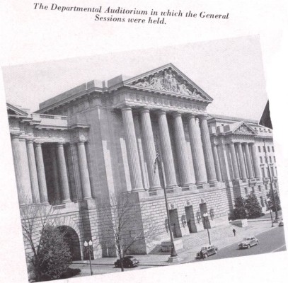 The 1946 Highway Safety Conference was held in the Departmental Auditorium on Constitution Avenue in Washington, D.C.