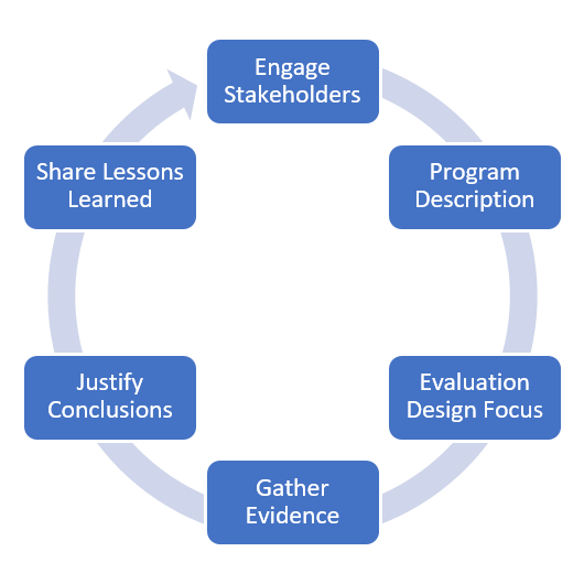 Program evaluation process (a repeating cycle)