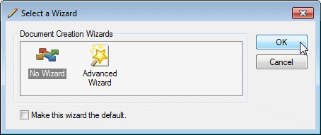 Screenshot of ProjectWise file creation wizard