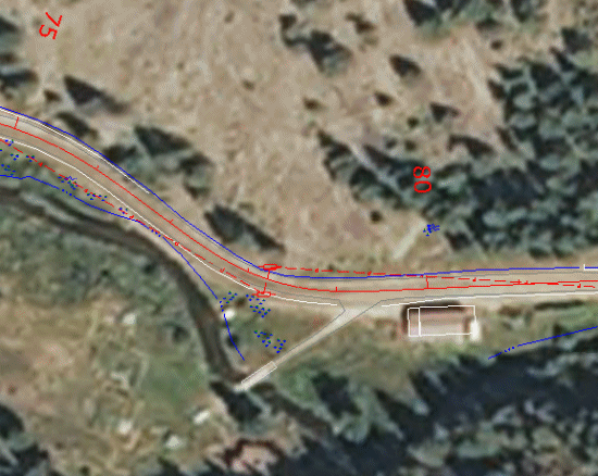 Google Earth screenshot showing information in KMZ file