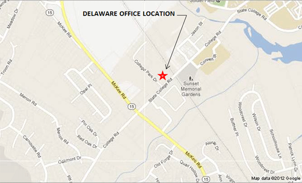 map of Deleware