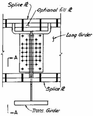 A bolted connection shows one possible alternate if this type of connection cannot be avoided.
