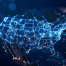 map of U.S.