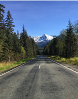 Glacier Highway in Juneau, Alaska