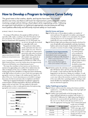 Screenshot of How to Develop a Program to Improve Curve Safety article.