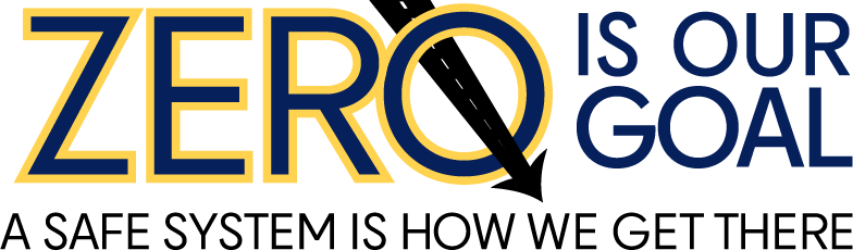 FHWA Office of Safety logo: Zero is our Goal, A Safe System is How we Get There.