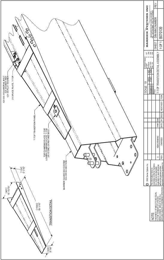 T-Top Transition Dtail Assembly