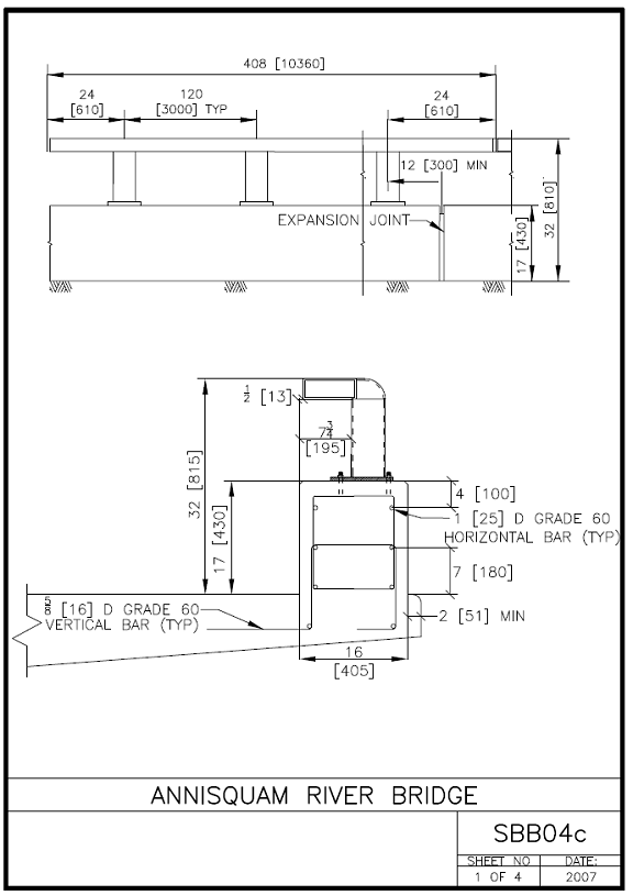 Annisquam River Bridge (Sheet No. 1 of 4)