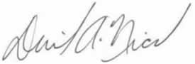 Signature of David A. Nicol