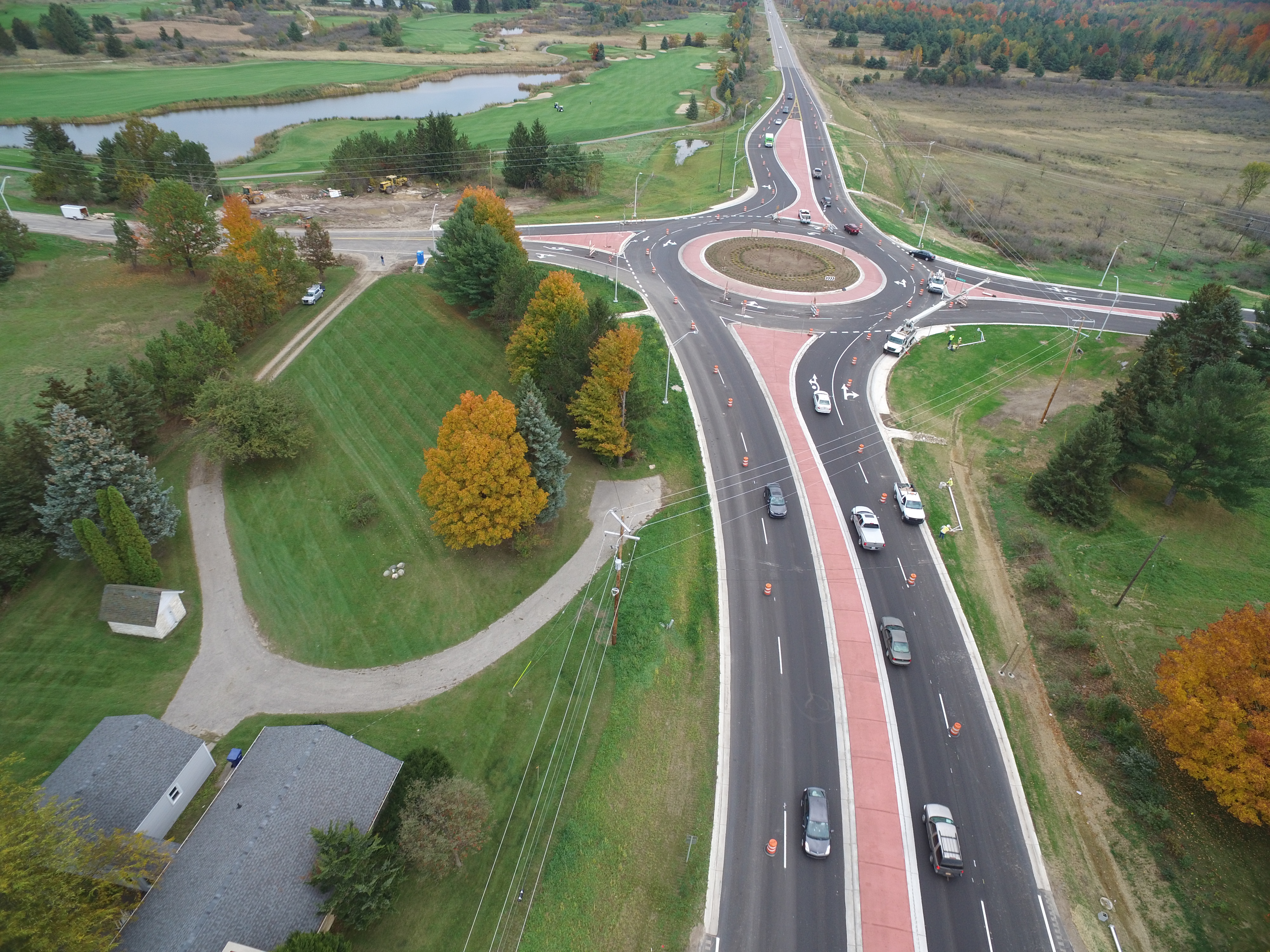 Haxton Way & Kwina Road Roundabout, Lummi Indian Reservation, Whatcom County, Washington