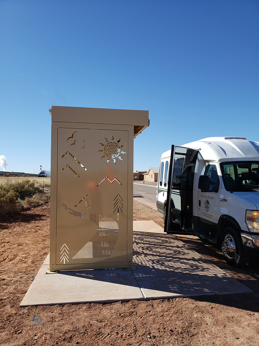 Bus Shelter, Pueblo of Santa Ana, New Mexico