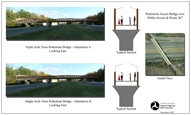 Wolf Trap bridge over Dulles Access Highway