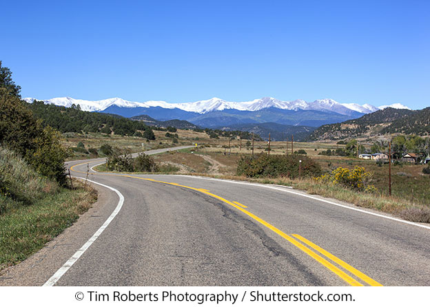 A section of the Highway of Legends in Colorado. © Tim Roberts Photography / Shutterstock.com.