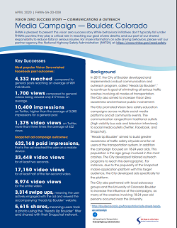Screenshot of Boulder factsheet.