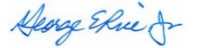 "Signature of George Rice Jr,"