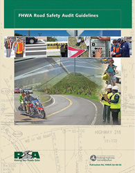 "Cover of Federal Highway Administration product: Road Safety Audit Guidelines."