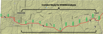 idaho corridor map