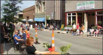 Photo: People attending a Better Blocks Project event