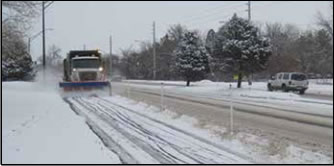 Photo: Snow plow removing snow