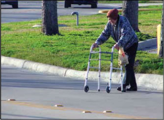 Some communities lack sidewalks, curb ramps, and other