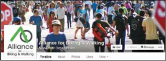 Image: Alliance for Biking & Walking website banner