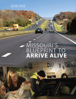 "Cover of Missouri's Blueprint to Arrive Alive 2008-2012 document"