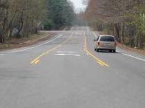 Road Diet treatment on Lawyers Road