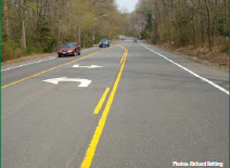 Road Diet treatment on Lawyers Road