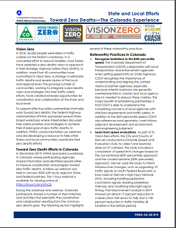 Screenshot of Colorado Experience factsheet.