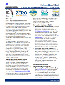 Screenshot of the Florida Experience factsheet.