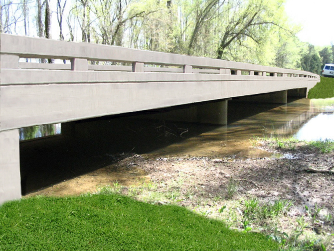 Natchez Trace bridge over Threet Creek