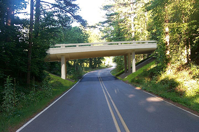 Natchez Trace Parkway bridge over TN County Road 3, proposed condition