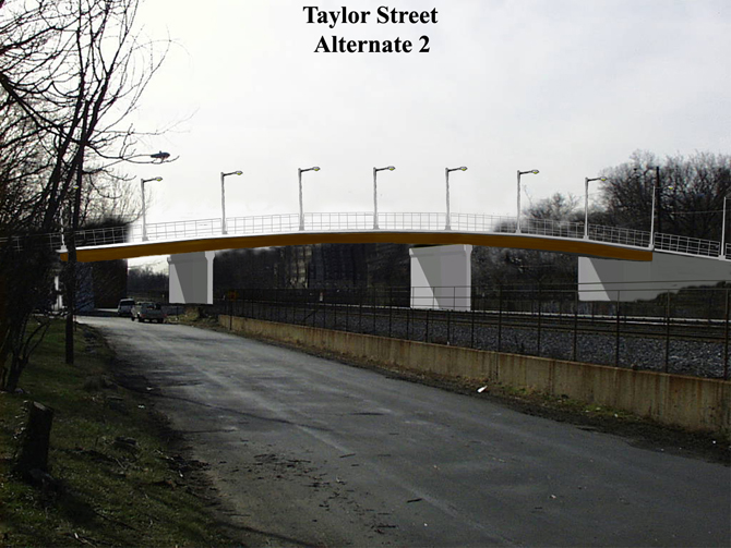 Taylor Street bridge over Suitland Parkway, Alternate 2