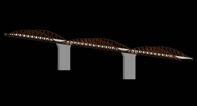 Wolf Trap bridge over Dulles Access Highway