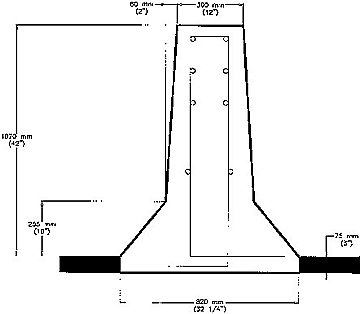 precast median barrier forms