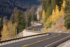 This section of road in Yellowstone National Park, WY, was paved using WMA.