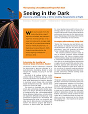 Seeing in the Dark: Improving Understanding Of Driver Visibility Requirements at Night