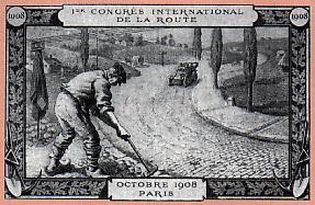 Membership card issued to every participant at the 1908 International Road Congress.