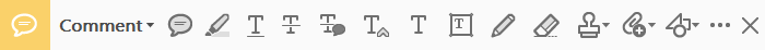 Comment tool bar