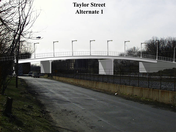 Taylor Street bridge over Suitland Parkway, Alternate 1