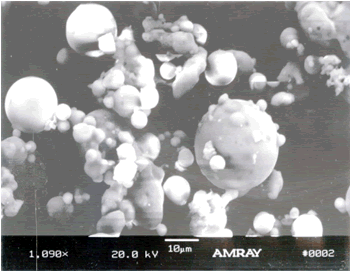 Particals shown through microscope 