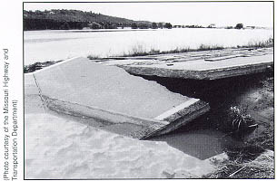 Photo: Damage from the Great Flood of 1993.