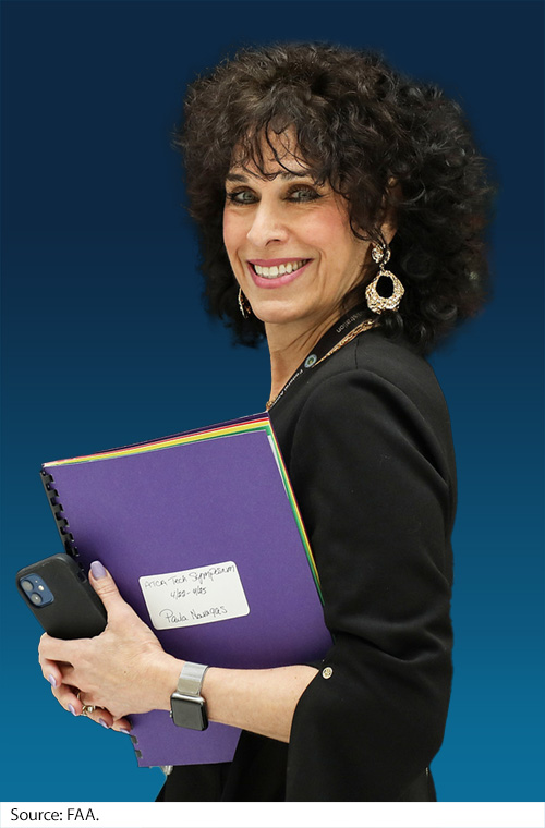 A headshot of Paula Nouragas. Image Source: FAA.