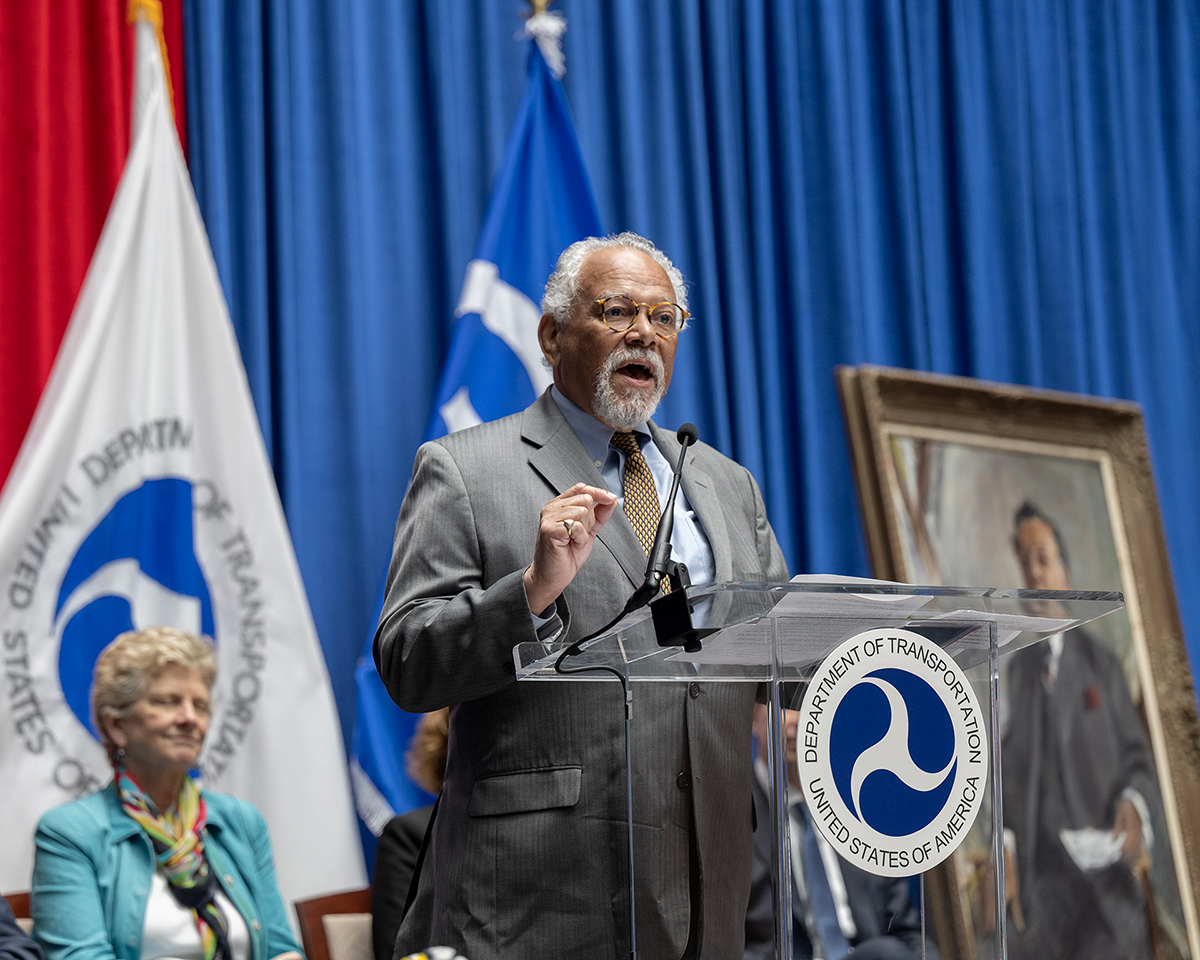 Hardin Coleman speaking from the podium.