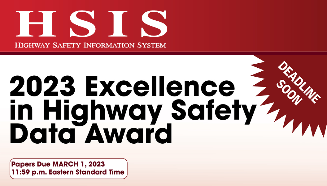 2023 Excellence in Highway Safety Data Award