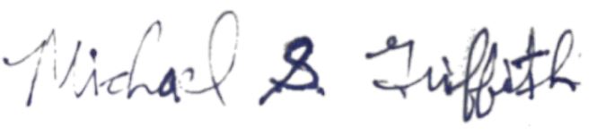 Michael Griffith’s signature